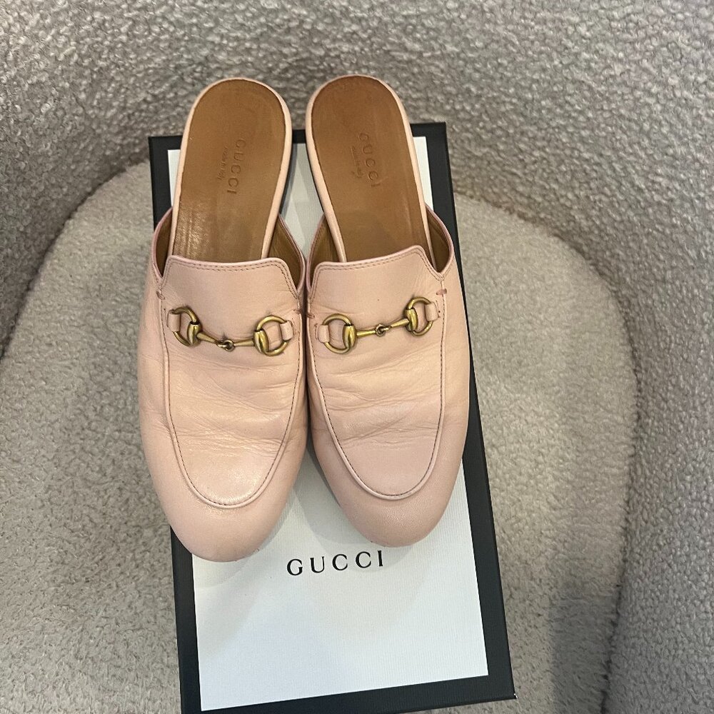 Gucci Princetown Mules - Light Pink